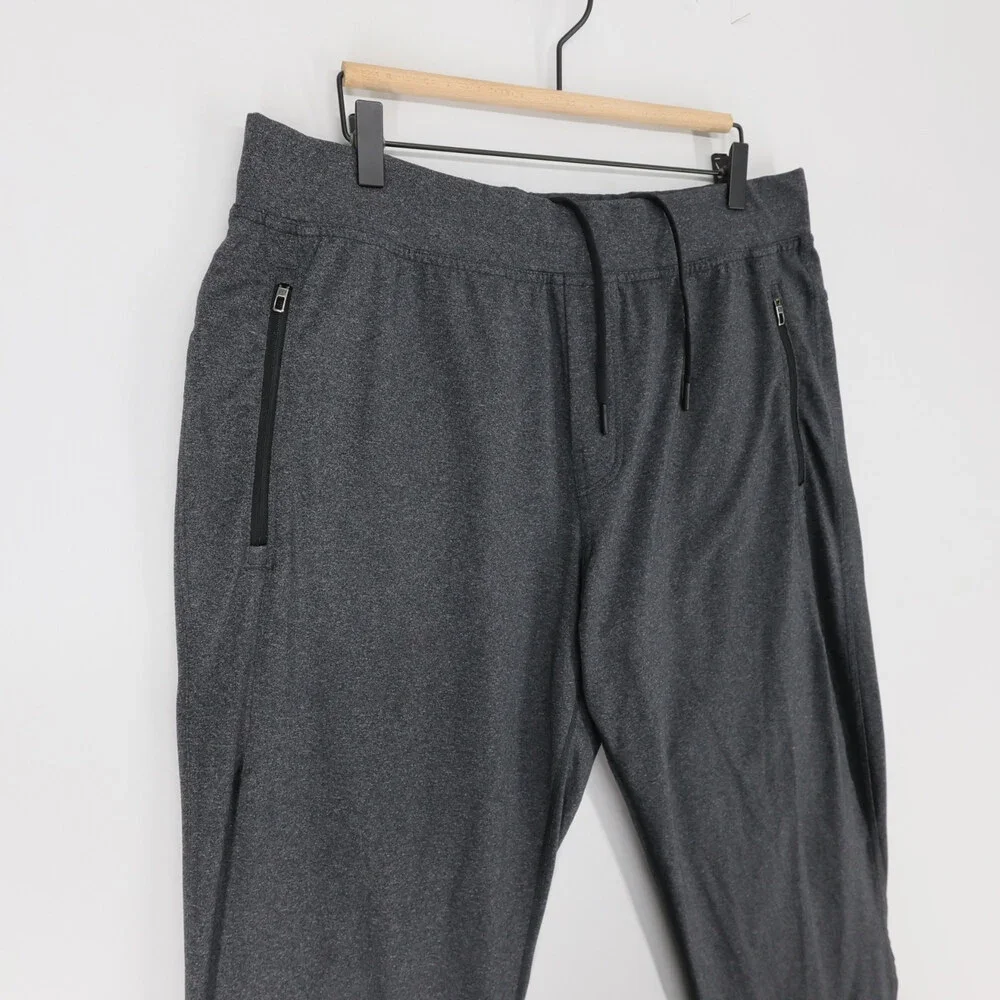 Lululemon Discipline Pants Mens XXL Gray Heather Drawstring Zip Pocket Lounge